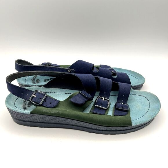 Naturform Comfort Sole Rohde Sandals Tri-Color Suede German Orthopedic Sz 41 - Picture 7 of 10